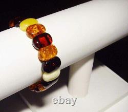 Massive Amber Bracelet Natural Baltic Amber Beads Jewellery Amber Beads