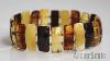 Multicolor Elegant Natural Baltic Amber Bracelet