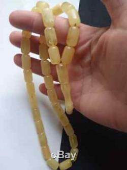 NATURAL AMBER Islamic Rosary Prayer 33 Beads 33,7 g, 1,19 oz, 9 mm