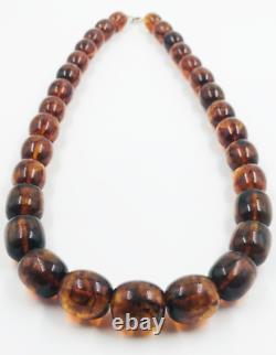 NATURAL AMBER NECKLACE Large amber Beads Necklace unisex amber Gift pressed