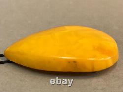 NATURAL OLD ANTIQUE YELLOW BUTTERSCOTCH BALTIC AMBER BROOCH 14,9 gr