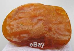 Natural 74.36 Gm Polished Genuine Baltic Amber Stone Pendant