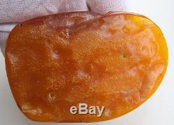 Natural 74.36 Gm Polished Genuine Baltic Amber Stone Pendant