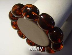 Natural Amber Bracelet Genuine Baltic Amber pressed beads 31,43 gr