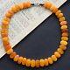 Natural Amber necklace from Sweden baltic amber egg yolk butterscotch 70's 30G