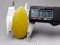 Natural Antique 16.89 gr. Butterscotch Egg Yolk Baltic Amber Pendant