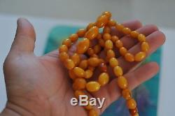 Natural Antique Baltic Vintage Amber, Amber Egg Yolk beads, 45 g