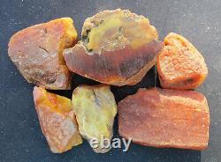 Natural Antique Genuine Baltic Amber Stones 91g