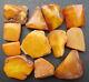 Natural Antique Genuine Butterscotch Egg Yolk Baltic Amber Stones 103g