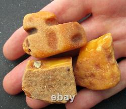 Natural Antique Genuine Butterscotch Egg Yolk Baltic Amber Stones 50.7g