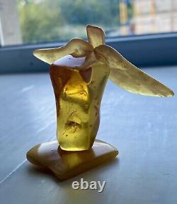 Natural Baltic AMBER Figure Statue Butterfly Many Inclusions Insects 30 g