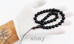 Natural Baltic AMBER Kehribar Misbaha Tesbih prayer pressed