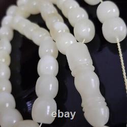 Natural Baltic Amber 33 Barell Beads Prayer Rosary Tesbih Misbah 42g