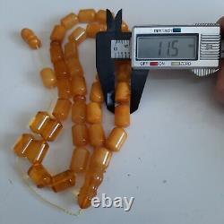 Natural Baltic Amber 33 Barell Beads Prayer Rosary Tesbih Misbah 70g