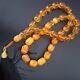 Natural Baltic Amber 33 Barell Beads Prayer Rosary Tesbih Misbah 75g