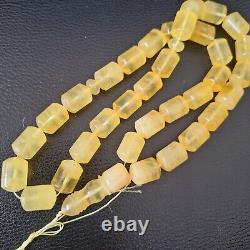 Natural Baltic Amber 33 Barell Beads Prayer Rosary Tesbih Misbah 77g