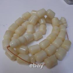 Natural Baltic Amber 33 Barell Beads Prayer Rosary Tesbih Misbah 85g