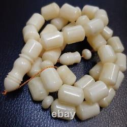 Natural Baltic Amber 33 Barell Beads Prayer Rosary Tesbih Misbah 85g