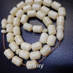 Natural Baltic Amber 33 Barell Beads Prayer Rosary Tesbih Misbah 85g