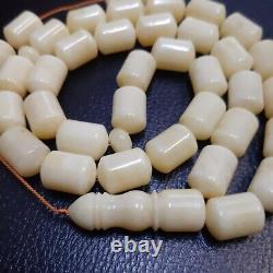 Natural Baltic Amber 33 Barell Beads Prayer Rosary Tesbih Misbah 85g