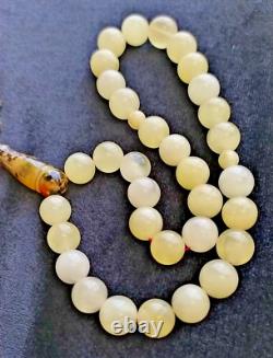 Natural Baltic Amber 48g Islamic Prayer Beads Misbaha Tasbih Rosary 33 Beads