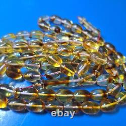 Natural Baltic Amber 99 Barell Beads Prayer Rosary Tesbih Misbah 48g