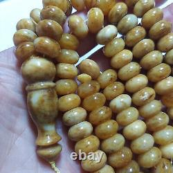 Natural Baltic Amber 99 Pills Beads Prayer Rosary Tesbih Misbah 47g
