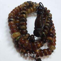 Natural Baltic Amber 99 Pills Beads Prayer Rosary Tesbih Misbah 48g