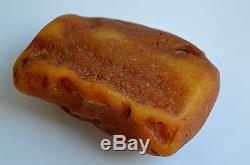 Natural Baltic Amber BUTTERSCOTCH EGG YOLK raw stone 124 gr. Good quality