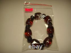 Natural Baltic Amber Bracelet Authentic Amber jewelry amber beads pressed