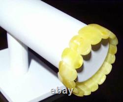 Natural Baltic Amber Bracelet Classic Style Model lemon white color gift women