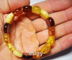 Natural Baltic Amber Bracelet Gemstone Bracelet Amber Jewelry Genuine Amber bead