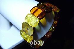 Natural Baltic Amber Bracelet Multicolor Amber bracelet for women jewelry