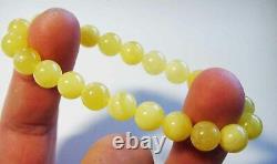 Natural Baltic Amber Bracelet round 9mm amber beads bracelet Amber `jewellery