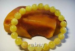 Natural Baltic Amber Bracelet round amber beads bracelet for women amber jewelry