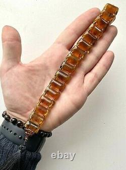 Natural Baltic Amber Flip Rosary 23g. Kahrab Kehribar HandMade 16 Beads