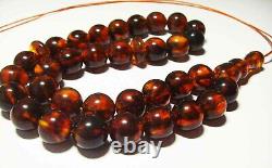 Natural Baltic Amber Islamic Muslim Prayer Misbaha Pressed