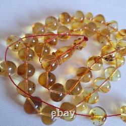 Natural Baltic Amber Islamic Prayer 33 Beads Misbaha Tasbih Rosary 32g