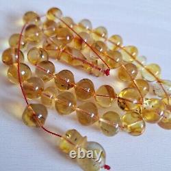 Natural Baltic Amber Islamic Prayer 33 Beads Misbaha Tasbih Rosary 32g