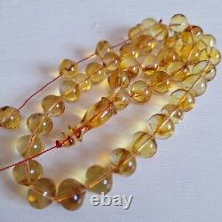 Natural Baltic Amber Islamic Prayer 33 Beads Misbaha Tasbih Rosary 32g