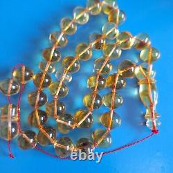 Natural Baltic Amber Islamic Prayer 33 Beads Misbaha Tasbih Rosary 32g