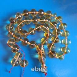 Natural Baltic Amber Islamic Prayer 33 Beads Misbaha Tasbih Rosary 32g