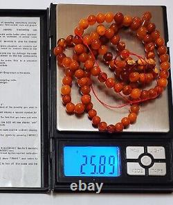 Natural Baltic Amber Islamic Prayer 99 beads Tasbih Misbaha Muslim Rosary