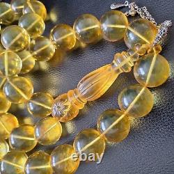 Natural Baltic Amber Islamic Prayer Beads Misbaha Tasbih Rosary 400g