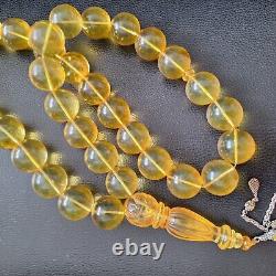 Natural Baltic Amber Islamic Prayer Beads Misbaha Tasbih Rosary 400g