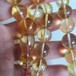 Natural Baltic Amber Islamic Prayer Beads Misbaha Tasbih Rosary 42g 12mm