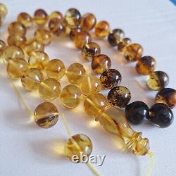 Natural Baltic Amber Islamic Prayer Beads Misbaha Tasbih Rosary 53g