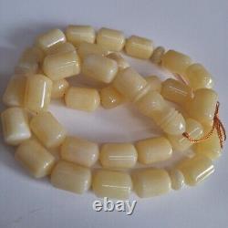 Natural Baltic Amber Islamic Prayer Beads Misbaha Tasbih Rosary 62g