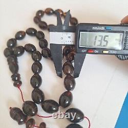 Natural Baltic Amber Islamic Prayer Beads Misbaha Tasbih Rosary 73g