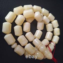 Natural Baltic Amber Islamic Prayer Beads Misbaha Tasbih Rosary 76g